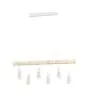 Eglo Luce Pendente Townshend Acciaio Bianca Legna | IP20 - Adatto per 6x E27 