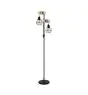 Eglo Lampada da terra Townshend 5 Acciaio Legna Nero | IP20 - Adatto per 2x E27 