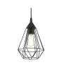 Eglo Luce Pendente Tarbes Nero | IP20 - Adatto per 1x E27 