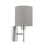 Eglo Luce Da Parete Pasteri Acciaio Nichel Satinato | IP20 - Adatto per 1x E27 