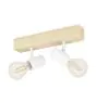 Eglo Luce da soffitto Townshend 3 Legna Acciaio Bianca | IP20 - Adatto per 2x E27 