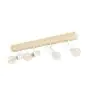 Eglo Luce da soffitto Townshend 3 Legna Acciaio Bianca | IP20 - Adatto per 4x E27 