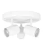 Eglo Soffitto Faretti Consuma 1 Acciaio Bianca | Adatto per 3x GU10