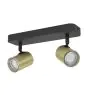 Eglo Luce da soffitto Consuma 1 Acciaio Nero Oro | IP44 - Adatto per 2x GU10 
