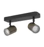 Eglo Luce da soffitto Consuma 1 Acciaio Bronzo Nero | IP44 - Adatto per 2x GU10 