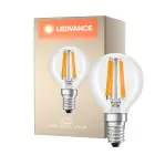 Ledvance Classic LED E14 Pera Filamento Chiara 4.2W 470lm - 927 Bianco Molto Caldo | Miglior resa cromatica - Dimmerabile - Sostitua 40W