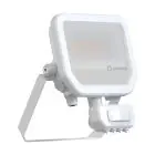 Ledvance Proiettore LED Aluminium Bianca 17W 2400lm 100D - 840 Bianco Freddo | IP65 - Sensore Di Movimento E Luce - Simmetrico