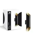 D'Lite Luce Da Parete Nura Nero Up & Down 7W 250lm - 830 Luce Calda -  | IP44