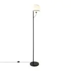 Nordlux Wilson Lampada da terra Vetro e Metallo Nero | Adatto per G9