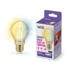 WiZ Smart LED E27 Pera A60 Filamento Oro 7W 640lm | Miglior Resa Cromatica - Dimmerabile - Sostitutiva 50W