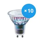 Confezione Multipack 10x Philips MASTER LED Spot ExpertColor GU10 PAR16 5.5W 355lm 36D - 927 Bianco Molto Caldo | Miglior resa cromatica - Dimmerabile - Sostitutiva 50W