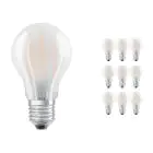 Confezione Multipack 10x Ledvance Classic LED E27 Pera Filamento Ghiaccio 4.8W 470lm - 827 Bianco Molto Caldo | Dimmerabile - Sostitua 40W