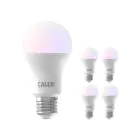 Confezione Multipack 5x Calex Smart Tuya Wifi E27 Pera 8.5W 806lm - 822-840 Regolabile Bianca | RGBW - Dimmerabile - Sostitutiva 60W