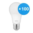 Confezione Multipack 100x Noxion Pro LED E27 Pera Ghiaccio 5.5W 470lm - 827 Bianco Molto Caldo | Dimmerabile - Sostitutiva 40W