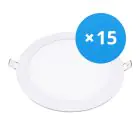Confezione Multipack 15x Bright Choice Downlight LED UltraSlim 24W 1950lm 110D - 840 Bianco Freddo | 295mm - Ritaglio 280mm