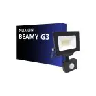 Noxion Proiettore LED Beamy G3.1 Nero 20W 2200lm 100D - 840 Bianco Freddo | IP44 - Sensore di Movimento e Luce - Simmetrico 