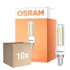 Confezione Multipack 10x Osram Special T Slim LED E14 Chiara 6.5W 806lm - 827 Bianco Molto Caldo | Dimmerabile - Sostitutiva 60W