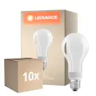 Confezione Multipack 10x Ledvance Classic LED E27 Pera Filamento Ghiaccio 18W 2452lm - 827 Bianco Molto Caldo | Dimmerabile - Sostitua 150W