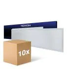 Confezione Multipack 10x Noxion Pannello A LED Ecowhite V4.0 28W 3360lm - 830-840-865 CCT | 120x30cm - UGR 
