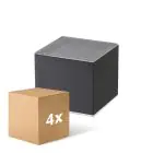 Confezione Multipack 4x D'Lite Luce Da Parete Elingen Solar Nero Up & Down - 830 Luce Calda -  | IP54