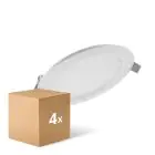Confezione Multipack 4x Ledvance Downlight LED Comfort DN105 6W 420lm 120D - 830 Luce Calda | 118mm 