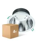 Confezione Multipack 4x Philips Downlight LED Coreline DN142B Aluminium Bianca 19.2W 2300lm 60D - 830 Luce Calda | Ritaglio 200mm - IP20 - UGR