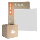 Confezione Multipack 4x Ledvance Pannello a LED Compatto Aluminium Bianca 33W 3630lm - 840 Bianco Freddo | 60x60cm - UGR < 19