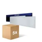 Confezione Multipack 5x Noxion Pannello A LED Ecowhite V4.0 28W 3200lm - 830 Luce Calda -  | 120x30cm - UGR 