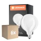 Confezione Multipack 6x Ledvance Classic LED E27 Globe Filamento Ghiaccio 7.5W 1055lm - 827 Bianco Molto Caldo | Dimmerabile - Sostitua 75W