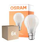 Confezione Multipack 6x Osram Retrofit Classic LED B22d Pera Ghiaccio 11W 1521lm - 827 Bianco Molto Caldo | Dimmerabile -  Sostitua 100W
