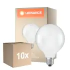 Confezione Multipack 10x Ledvance Classic LED E27 Globe Filamento Ghiaccio 3.8W 806lm - 827 Bianco Molto Caldo | Sostitutiva 60W