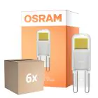 Confezione Multipack 6x Osram LED Capsule G9 Chiara 1.8W 200lm - 827 Bianco Molto Caldo | Sostitutiva 20W