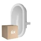 Confezione Multipack 6x Ledvance Bulkhead LED Bianca 11W - 840 