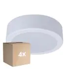 Confezione Multipack 4x Philips Downlight LED DN065C Metallo Bianca 12W 1200lm 110D - 830 Luce Calda | 175mm - Ritaglio 150mm - IP20
