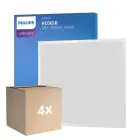 Confezione Multipack 4x Philips Pannello A LED Ledinaire RC065B 28W 3400lm - 865 Luce Del Giorno | 60x60cm - UGR 