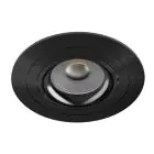 Noxion Incasso Faretti Logic MR16 Inclinabile Lucido Nero | 92mm - Ritaglio 80mm - IP20 - Incl. GU10 Attacco