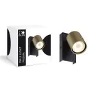 D'Lite Luce Da Parete Prisma Metallo Oro | IP20 - Adatto per 1x GU10