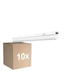 Confezione Multipack 10x Ledvance Reglette LED Linear Compatto Interruttore 4W 400lm - 830 Luce Calda | 30cm