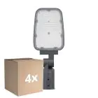 Confezione Multipack 4x Ledvance Illuminazione stradale LED Area Value Grande SPD Aluminium Grigio 30W 3900lm 160x58D - 730 Luce Calda | IP66 - Simmetrico