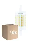 Confezione Multipack 10x Philips LED Linear R7s CorePro 78mm 11.5W 1521lm - 830 Luce Calda -  |Sostitutiva 100W