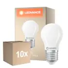 Confezione Multipack 10x Ledvance Classic LED E27 Pera Ghiaccio 3.4W 470lm - 827 Bianco Molto Caldo | Dimmerabile - Sostitutiva 40W