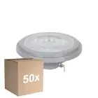 Confezione Multipack 50x Noxion Faretti LED G53 AR111 7.4W 450lm 24D - 930 Luce Calda -  | Miglior Resa Cromatica - Dimmerabile - Sostitutiva 50W