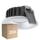 Confezione Multipack 20x Ledvance Faretti LED Air Fix Aluminium Argento 6W 510lm 36D - 930 Luce Calda | Ritaglio 68mm - IP65 - Miglior resa cromatica - Dimmerabile