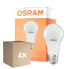 Confezione Multipack 4x Osram LED Star Classic E27 Pera Ghiaccio 10W 1055lm - 827 Bianco Molto Caldo | Sensore Di Luce - Sostitutiva 75W