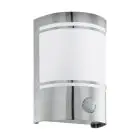 Eglo Luce Da Parete Cerno Acciaio Inossidabile | IP44 - Adatto per 1x E27 - Sensore Di Movimento