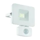 Eglo Luce Da Parete Faedo 3 Aluminium Bianca 10W 1000lm - 850 Bianco Freddo | IP44 - Sensore Di Movimento