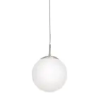 Eglo Luce Pendente Rondo Acciaio Nichel Satinato | Adatto per E27