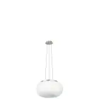 Eglo Luce Pendente Optica Acciaio Nichel Satinato | Adatto per 2x E27
