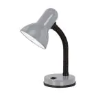 Eglo Lampada Da Tavolo Basic 1 Acciaio Argento | IP20 - Adatto per 1x E27 