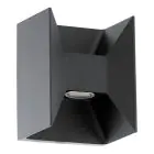 Eglo Luce Da Parete Morino Esterni Aluminium Antracite/Grafite Up & Down  5W 460lm - 830 Luce Calda - 
